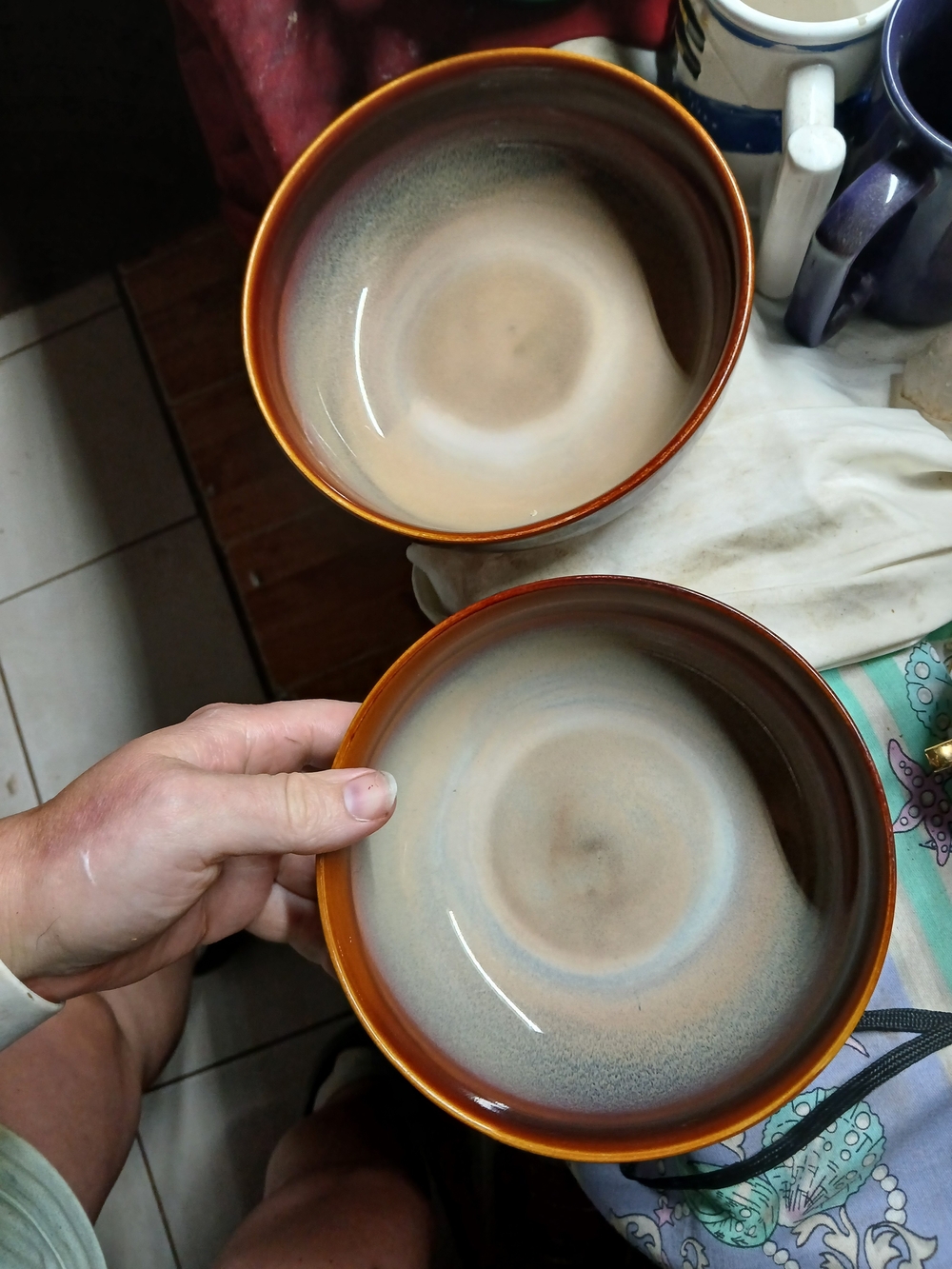Sango Pottery Nova Brown Stoneware 4933 Soup Cereal Bowl.